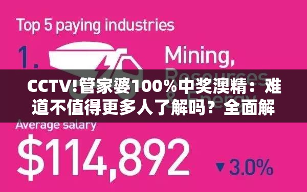 CCTV!管家婆100%中奖澳精：难道不值得更多人了解吗？全面解答解释落实