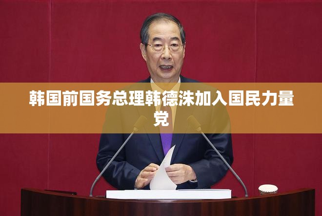 韩国前国务总理韩德洙加入国民力量党