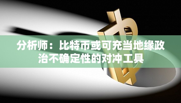 分析师：比特币或可充当地缘政治不确定性的对冲工具