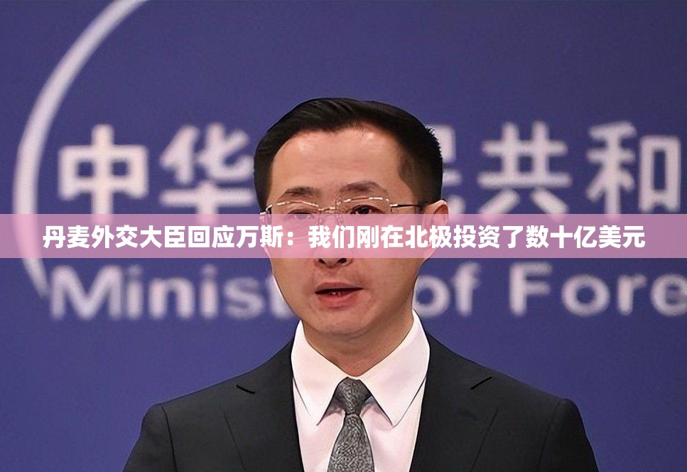 丹麦外交大臣回应万斯：我们刚在北极投资了数十亿美元